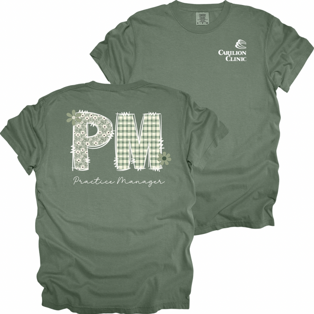 Carilion Clinic Practice Manager Light Sage - Comfort Colors T-Shirt