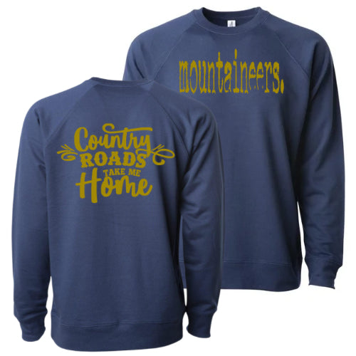 Typewriter Mountaineers with Country Roads - Comfort Colors and Gildan