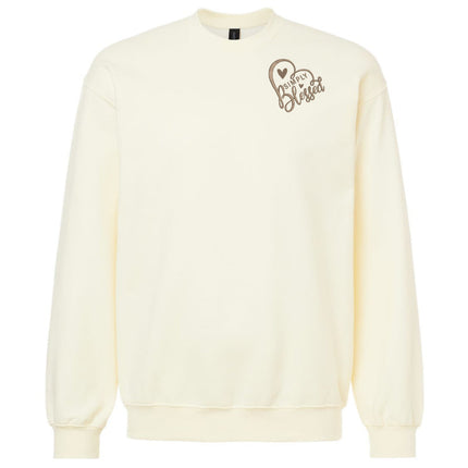 Simply Blessed Embroidered Pocket - Sweatshirt