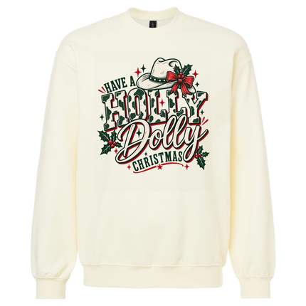 Holly Dolly Christmas - Gildan Sweatshirt