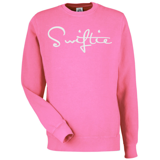 Embroidered SWIFTIE Cursive Writing Sweatshirts