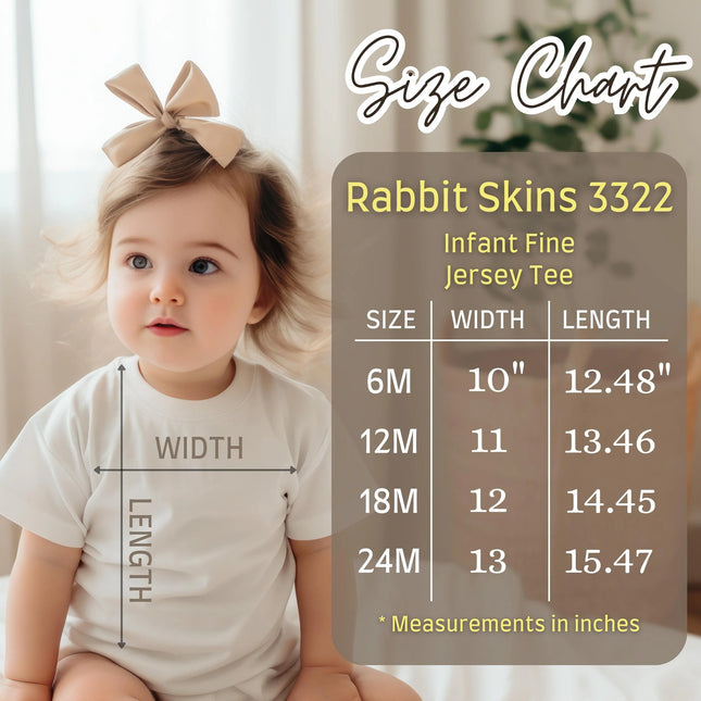 Custom Design Rabbit Skin 3322 Infant Toddler Short Sleeve Tee