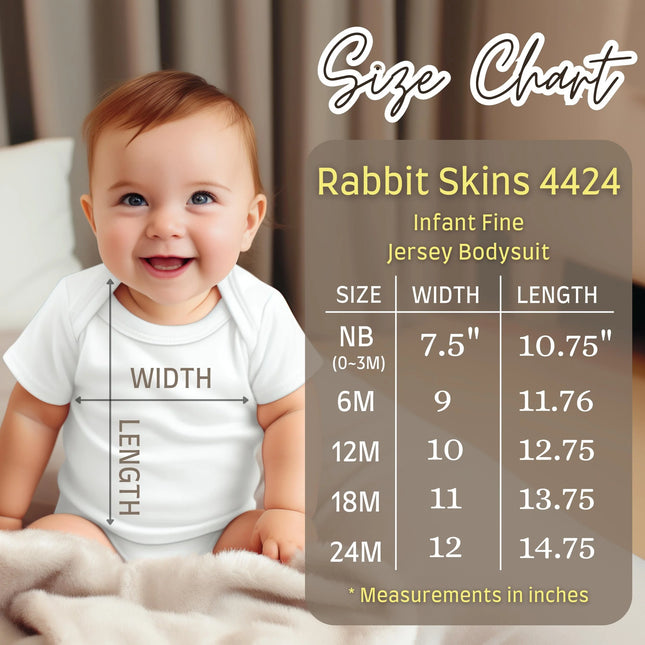 Custom Design Rabbit Skin 4424 Infant Short Sleeve Onesie