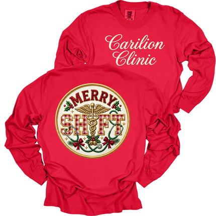 Carilion Clinic Merry Shift  - Comfort Colors Long Sleeve