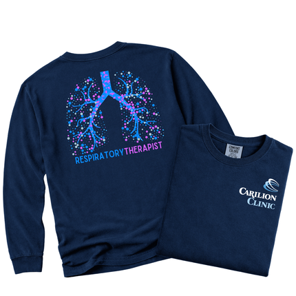 Carilion Clinic Respiratory Therapy Bronchial Tree - Comfort Colors Apparel