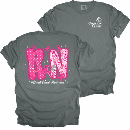 Carilion Clinic  Breast Cancer Lace per Title - Comfort Colors T-Shirt