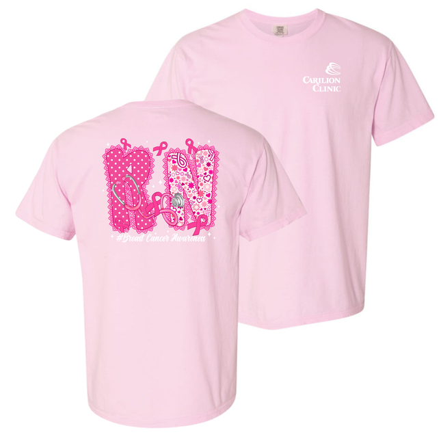 Carilion Clinic  Breast Cancer Lace per Title - Comfort Colors T-Shirt