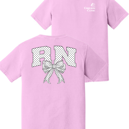 Carilion Clinic White Polka Dot - Comfort Colors T-Shirt