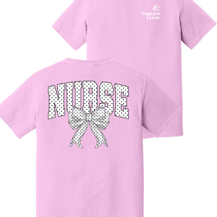 Carilion Clinic White Polka Dot - Comfort Colors T-Shirt