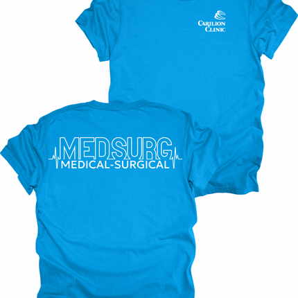 Carilion Clinic MedSurg Heartbeat- Comfort Colors T-Shirt