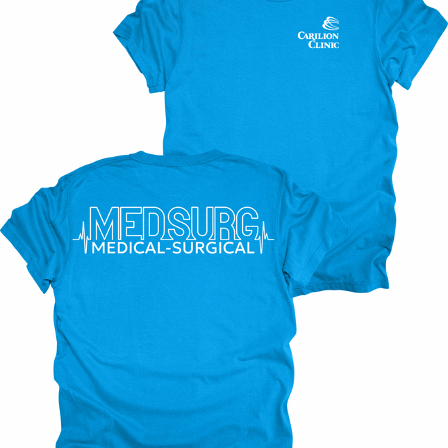 Carilion Clinic MedSurg Heartbeat- Comfort Colors T-Shirt