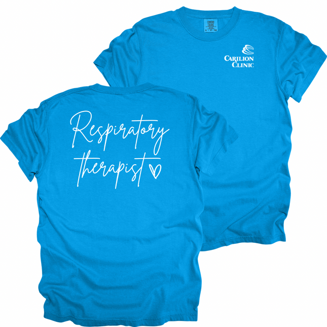 Carilion Clinic Cursive Respiratory Therapy - Comfort Colors T-Shirt
