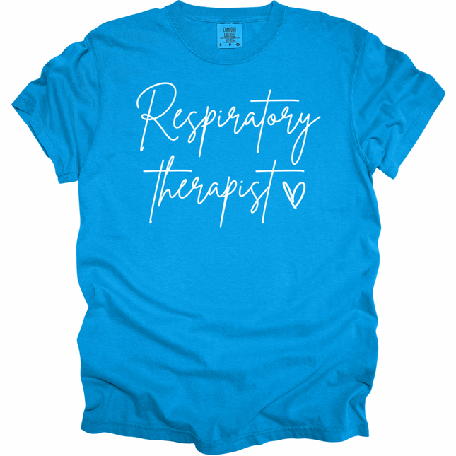 Respiratory Therapy with Heart - Comfort Colors T-Shirt