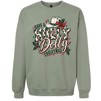 Holly Dolly Christmas - Gildan Sweatshirt