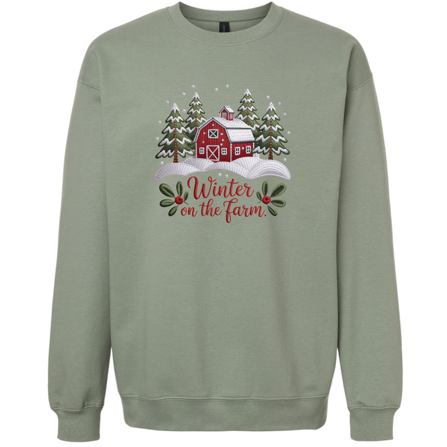 Winter on the Farm - Tultex and Gildan Sweatshirt