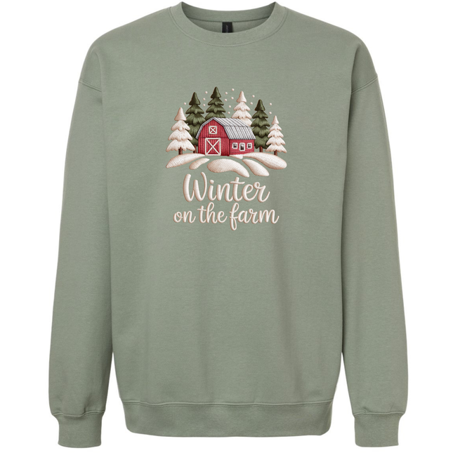 Winter on the Farm - Tultex and Gildan Sweatshirt