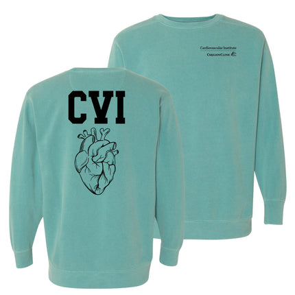 Carilion Clinic CVI and Heart on Back - Comfort Colors Apparel