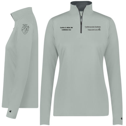 Carilion Clinic Cardiovascular Badger Sport Women's Quarter Zip