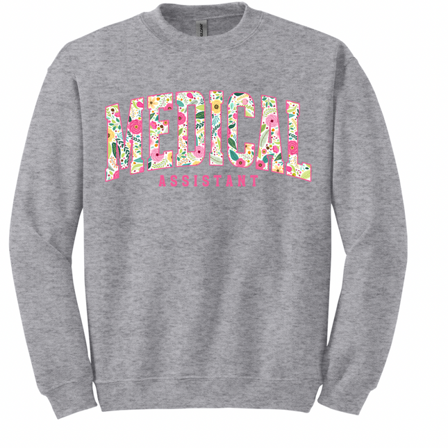 Medical Assistant Gildan Crewneck Sweatshirts