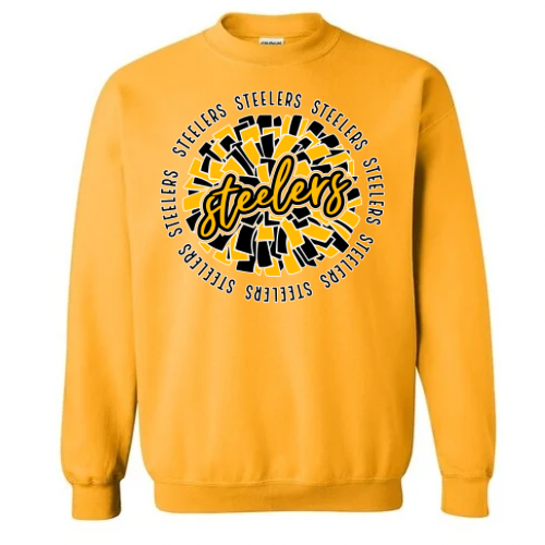 Cheer Steelers - Comfort Colors and Gildan
