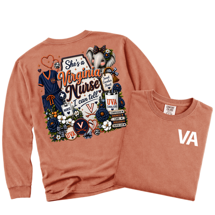 Veterans Administration UVA Nurse  - Comfort Colors Apparel