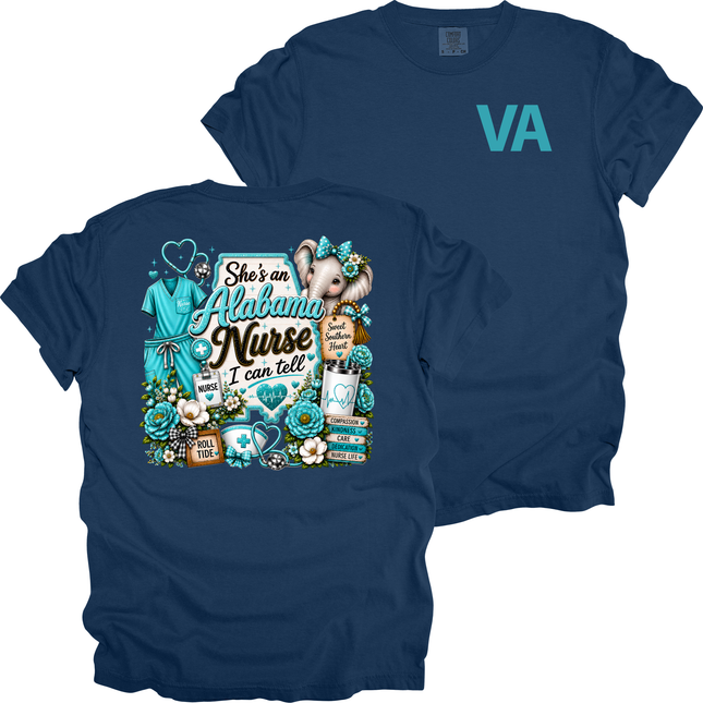 She's An Alabama Nurse - Comfort Colors T-Shirt