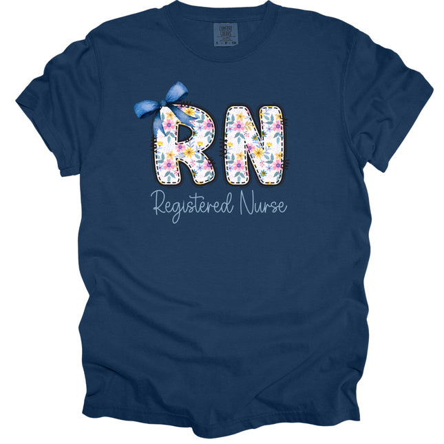 RN Blue Spring Design - Comfort Colors T-Shirt