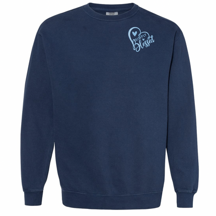 Simply Blessed Embroidered Pocket - Sweatshirt