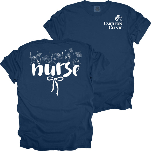 Carilion Clinic Wildflower Nurse - Comfort Colors T-Shirt