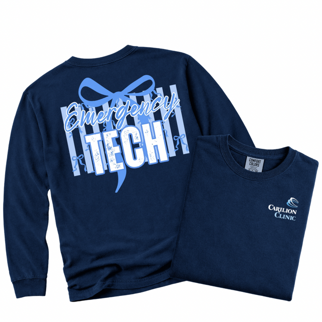 Carilion Clinic Blue Emergency Tech  - Comfort Colors Apparel