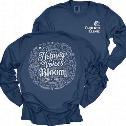 Carilion Clinic Speech Therapy Helping Voices Bloom - Comfort Colors Apparel
