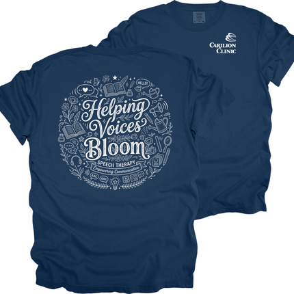 Carilion Clinic Speech Therapy Helping Voices Bloom - Comfort Colors Apparel