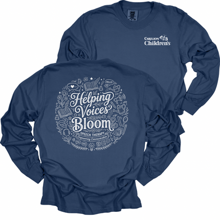 Carilion Children's Speech Therapy Helping Voices Bloom - Comfort Colors Apparel
