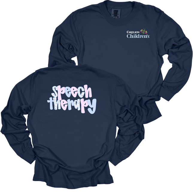 Carilion Children's Pastel Speech Therapy - Comfort Colors Apparel