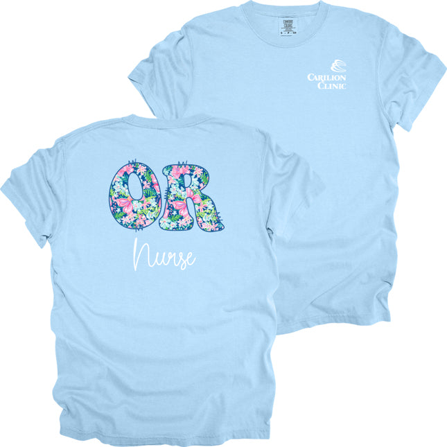 Spring Flowers Nurse Surgical Services - Comfort Colors T-Shirt