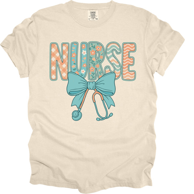 Nurse Green / Orange Design - Comfort Colors T-Shirt