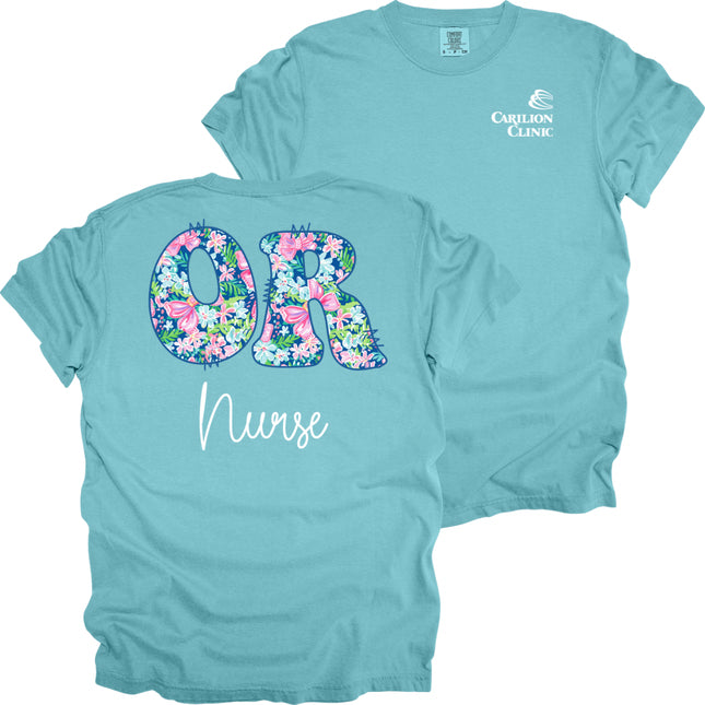 Spring Flowers Nurse Surgical Services - Comfort Colors T-Shirt