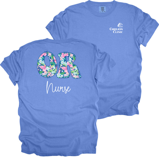 Spring Flowers Nurse Surgical Services - Comfort Colors T-Shirt