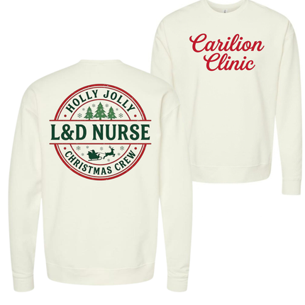 Carilion Clinic Holly Jolly Acute Care Nursing- Tultex Sweatshirt