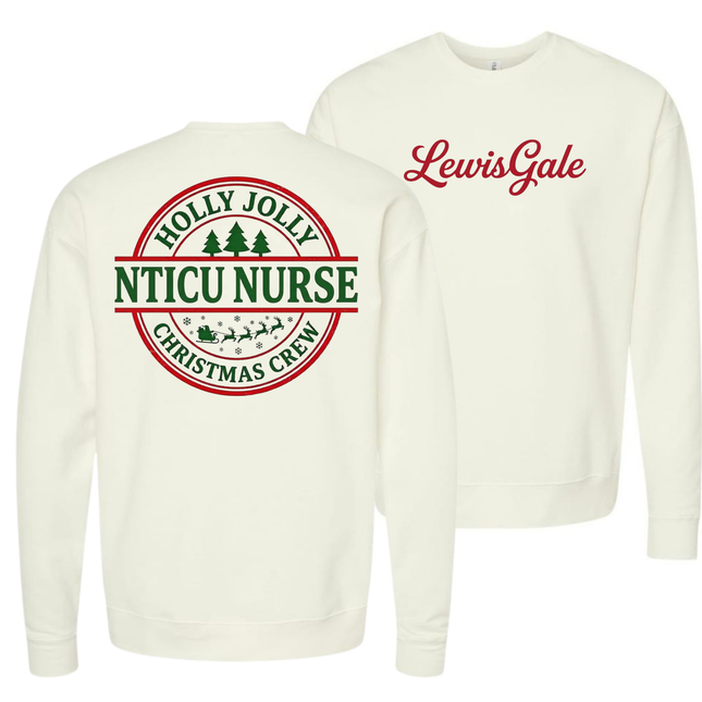 LewisGale Holly Jolly Acute Care Nursing- Tultex Sweatshirt