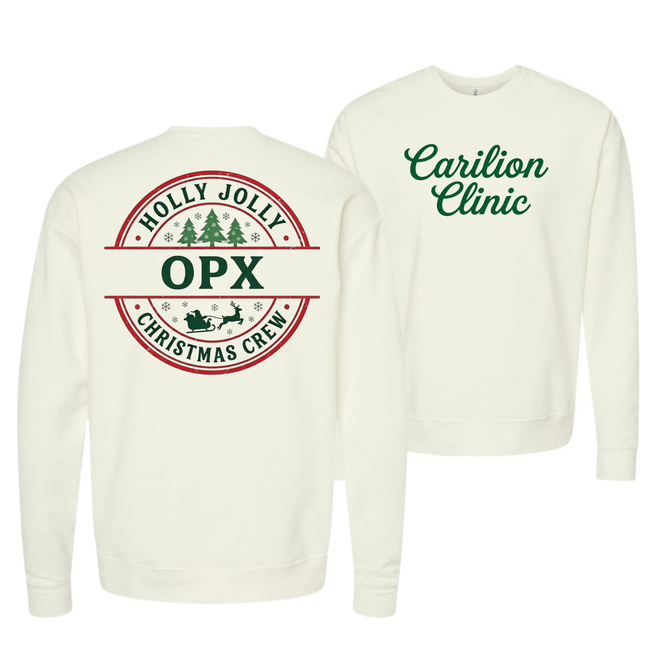 Carilion Clinic Holly Jolly OPX, PACS, and SPD Tech- Tultex Sweatshirt