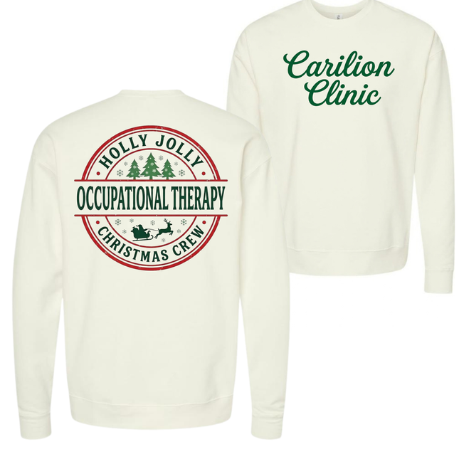 Carilion Clinic Holly Jolly OT, PT, Speech- Tultex Sweatshirt