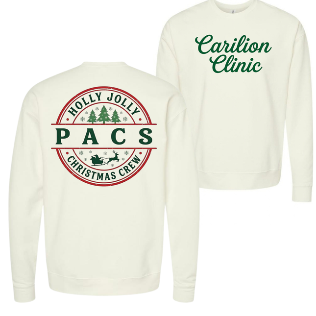 Carilion Clinic Holly Jolly OPX, PACS, and SPD Tech- Tultex Sweatshirt