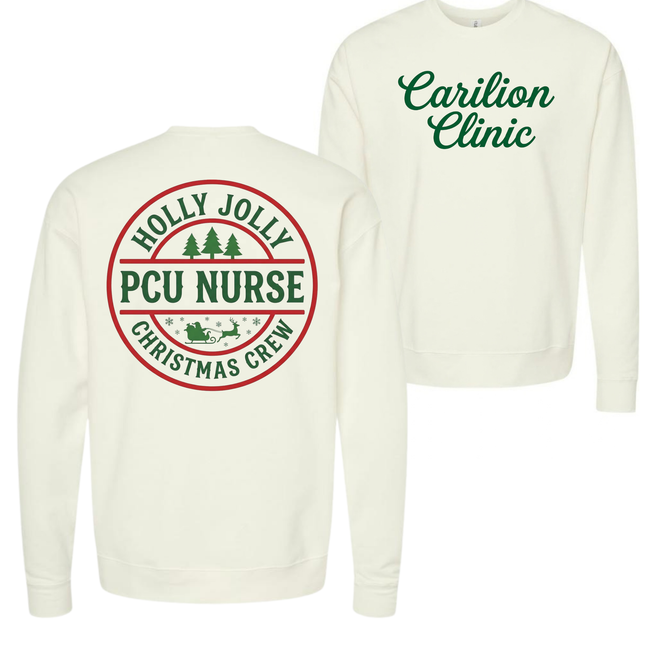 Carilion Clinic Holly Jolly Acute Care Nursing- Tultex Sweatshirt