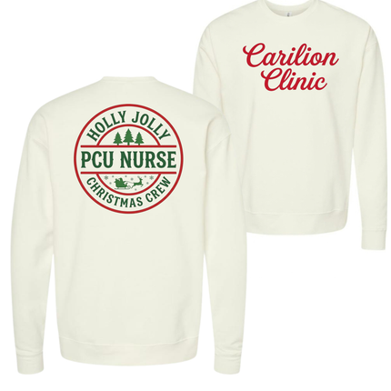 Carilion Clinic Holly Jolly Acute Care Nursing- Tultex Sweatshirt