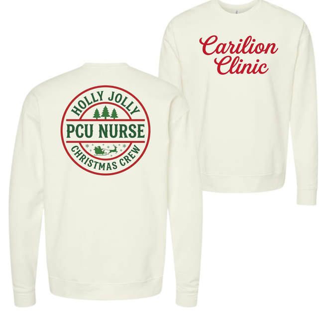 Carilion Clinic Holly Jolly Acute Care Nursing- Tultex Sweatshirt