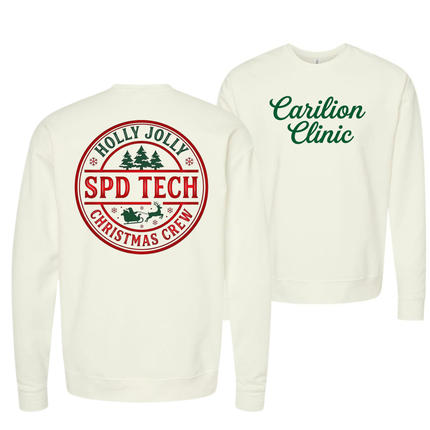 Carilion Clinic Holly Jolly OPX, PACS, and SPD Tech- Tultex Sweatshirt