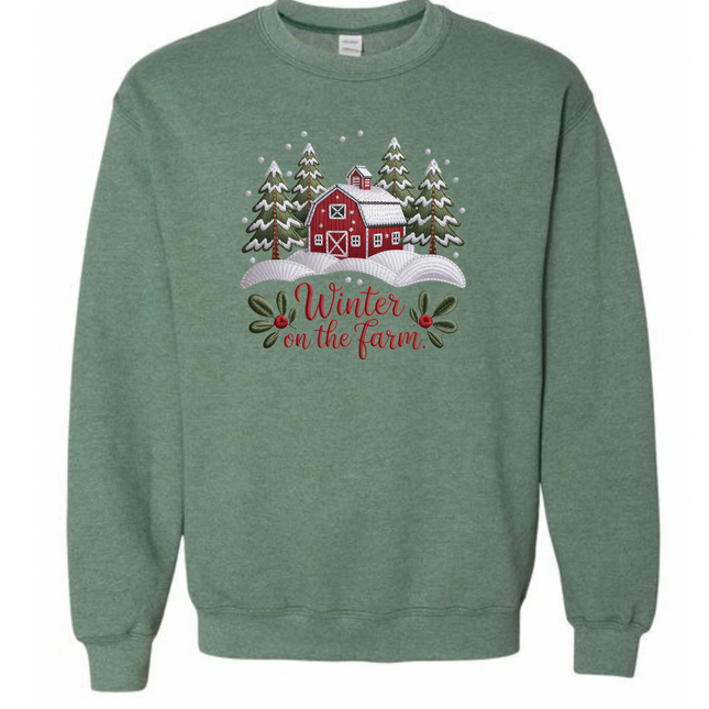 Winter on the Farm - Tultex and Gildan Sweatshirt
