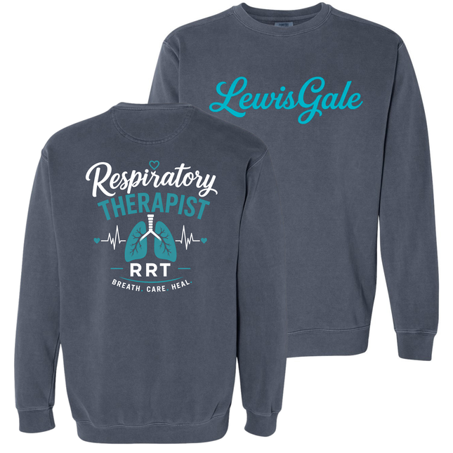 LewisGale Cursive Respiratory Therapy - Comfort Colors Apparel