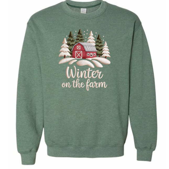 Winter on the Farm - Tultex and Gildan Sweatshirt